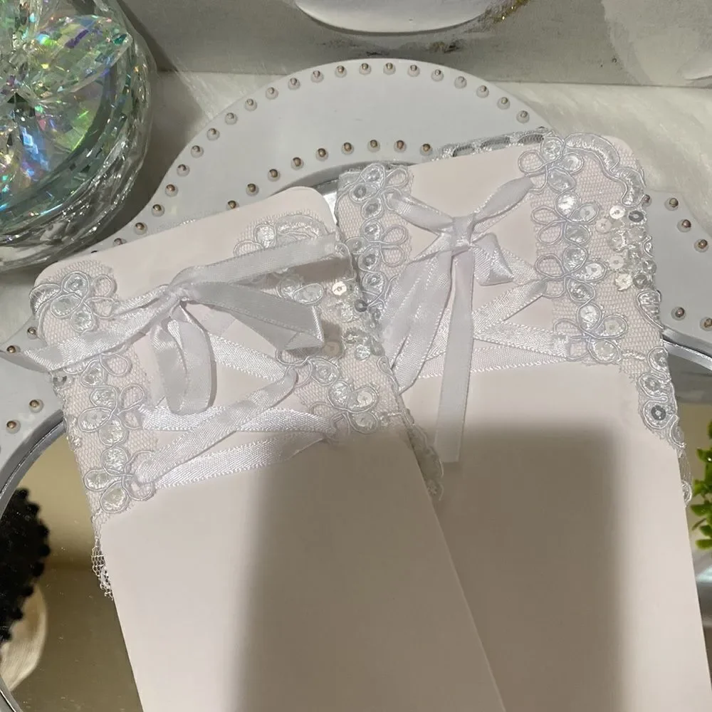 𝅺BRIDAL Gloves White